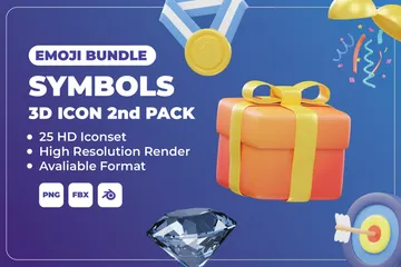 SYMBOL EMOJI 3D Icon Pack