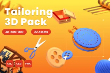 Tailoring 3D Icon Pack