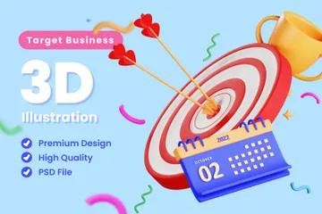 Target Business 3D Illustration Pack