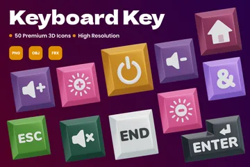 Tastaturtaste 3D Icon Pack