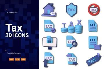 Tax 3D Icon Pack