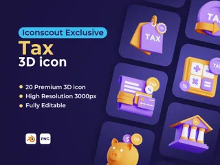 Tax 3D Illustration Pack