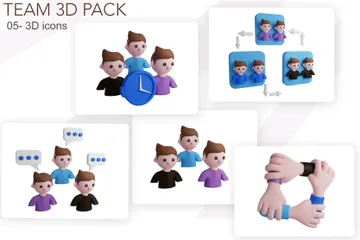 Team 3D Illustration Pack