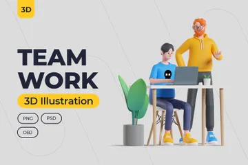 Team Work 3D Illustration Pack