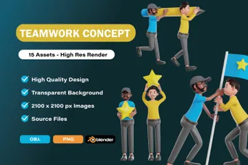 チームワーク 3D Illustrationパック