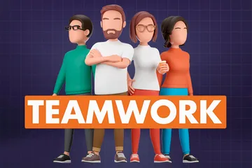 Teamwork 3D Illustration Pack