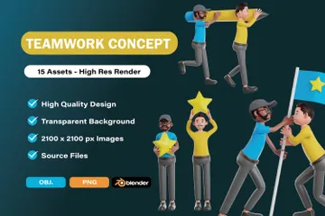 Teamwork 3D Illustration Pack