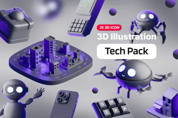 Technik 3D Icon Pack