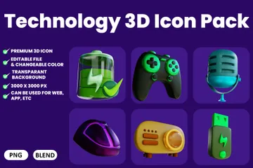 Technologie 3D Icon Pack