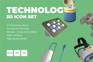 Technologie und Gadgets 3D Icon Pack
