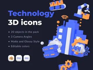 Technologie 3D Illustration Pack