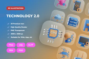 Technologie 2.0 3D Icon Pack