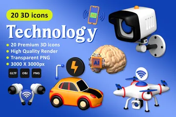 Technologie 3D Icon Pack