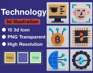 Technologie Pack 3D Icon