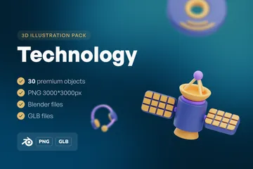 Technologie 3D Icon Pack