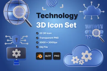 Technologie 3D Icon Pack