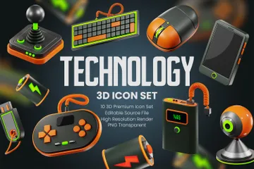 Technologie 3D Icon Pack