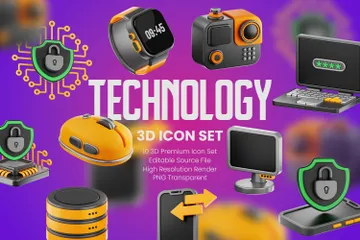 Technologie 3D Icon Pack