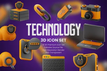 Technologie Pack 3D Icon