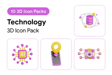 Technologie 3D Icon Pack