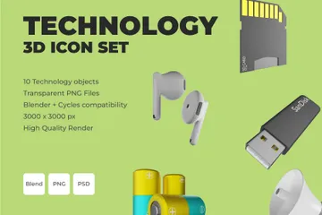 Technologie Pack 3D Icon