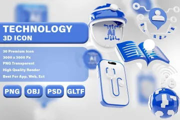 Technologie 3D Icon Pack