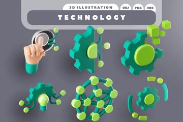 テクノロジー 3D Iconパック