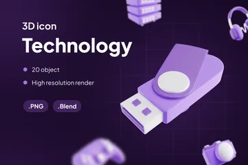 Technology 3D Icon Pack