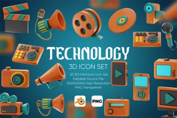 Technology 3D Icon Pack