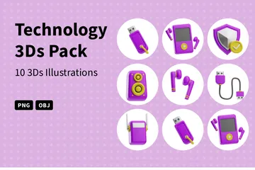 Technology 3D Icon Pack