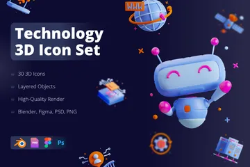 Technology 3D Icon Pack