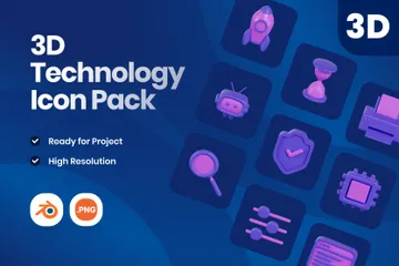 Tecnología Paquete de Icon 3D