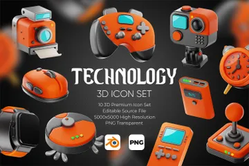 Tecnología Paquete de Icon 3D