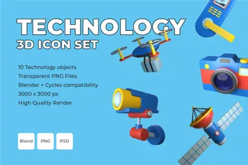 Tecnología Paquete de Icon 3D