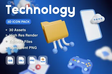 Tecnología Paquete de Icon 3D