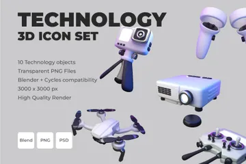 Tecnología Paquete de Icon 3D