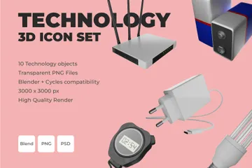 Tecnologia Pacote de Icon 3D