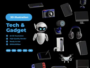 Tecnologia e gadget Pacote de Icon 3D