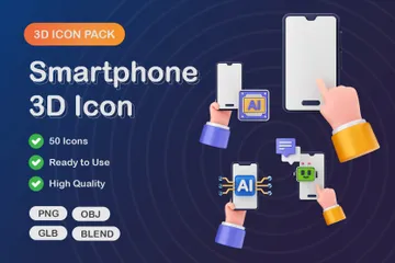 Teléfono inteligente Paquete de Icon 3D