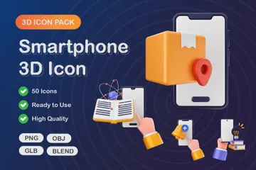 Teléfono inteligente Paquete de Icon 3D