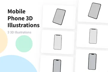 Téléphone mobile Pack 3D Illustration