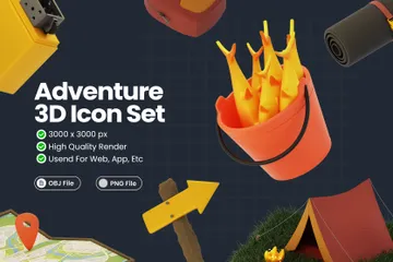Tema de aventura, parte 2 Paquete de Icon 3D