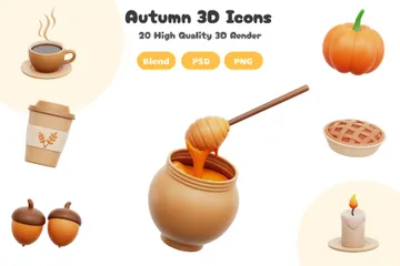 Otoño Paquete de Icon 3D