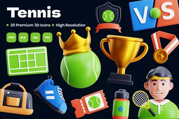 Tennis 3D Icon Pack
