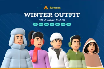 Tenue d'hiver Vol.01 Pack 3D Icon