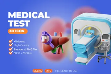 Test médical Pack 3D Icon