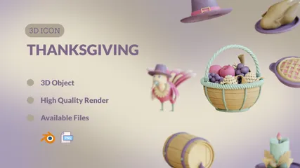 Thanksgiving 3D Icon Pack