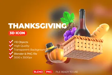 Thanksgiving 3D Icon Pack