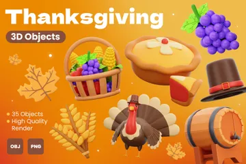 Thanksgiving 3D Icon Pack