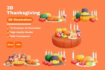 Thanksgiving 3D Icon Pack